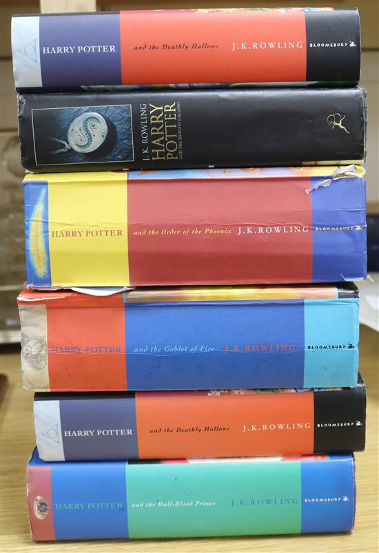 Six Harry Potter 1st Editions